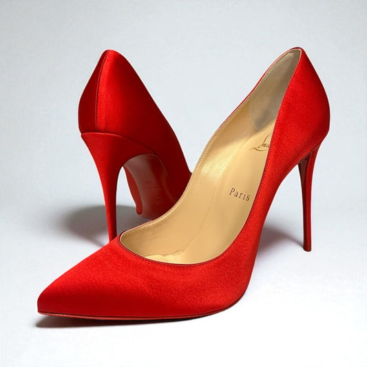 CHRISTIAN LOUBOUTIN So Kate Satin Pump in Red | 38