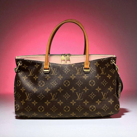 LOUIS VUITTON Pallas Tote in Rose Ballerine