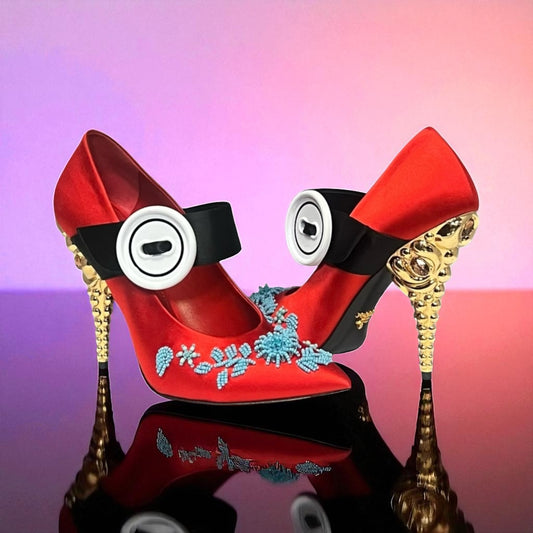 PRADA Button Drama Mary Jane Pumps | 39