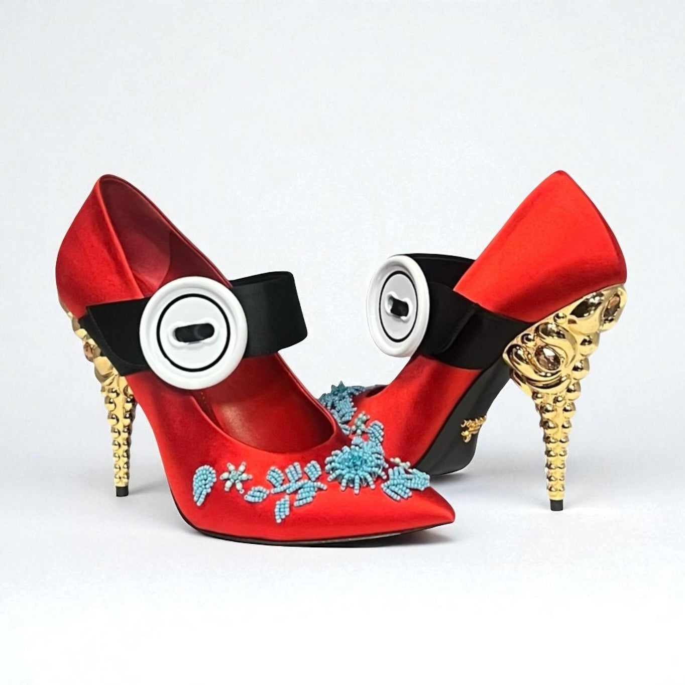 PRADA Button Drama Mary Jane Pumps | 39