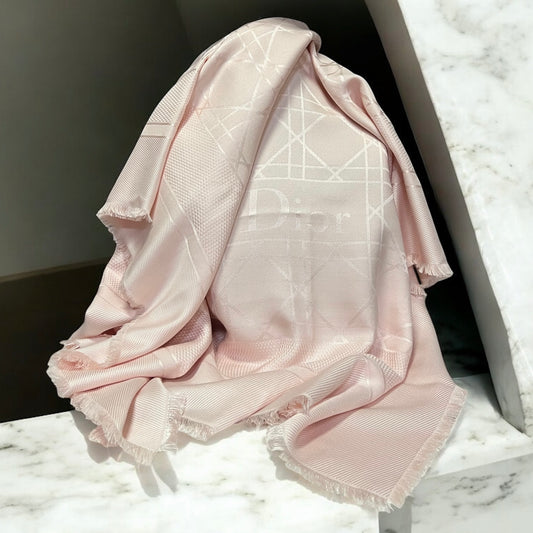 DIOR Cannage Shawl in Rose