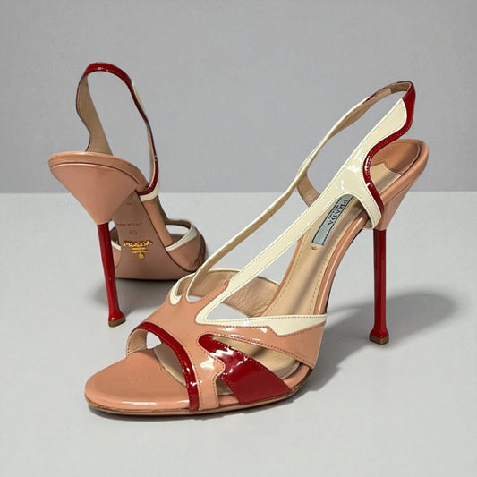 PRADA Patent Slingbacks |