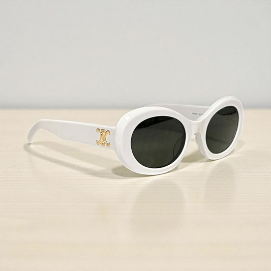CELINE Triomphe Sunglasses in White
