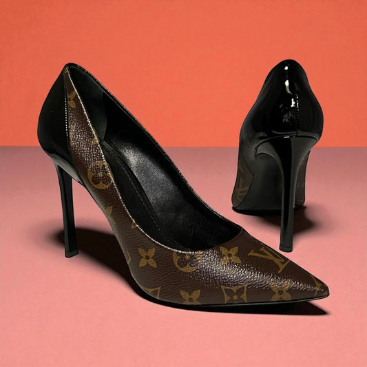 LOUIS VUITTON Cherie Monogram Pumps | 38