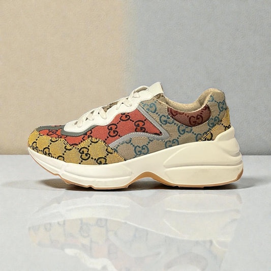 GUCCI Multicolor Rhyton Sneakers | 40.5