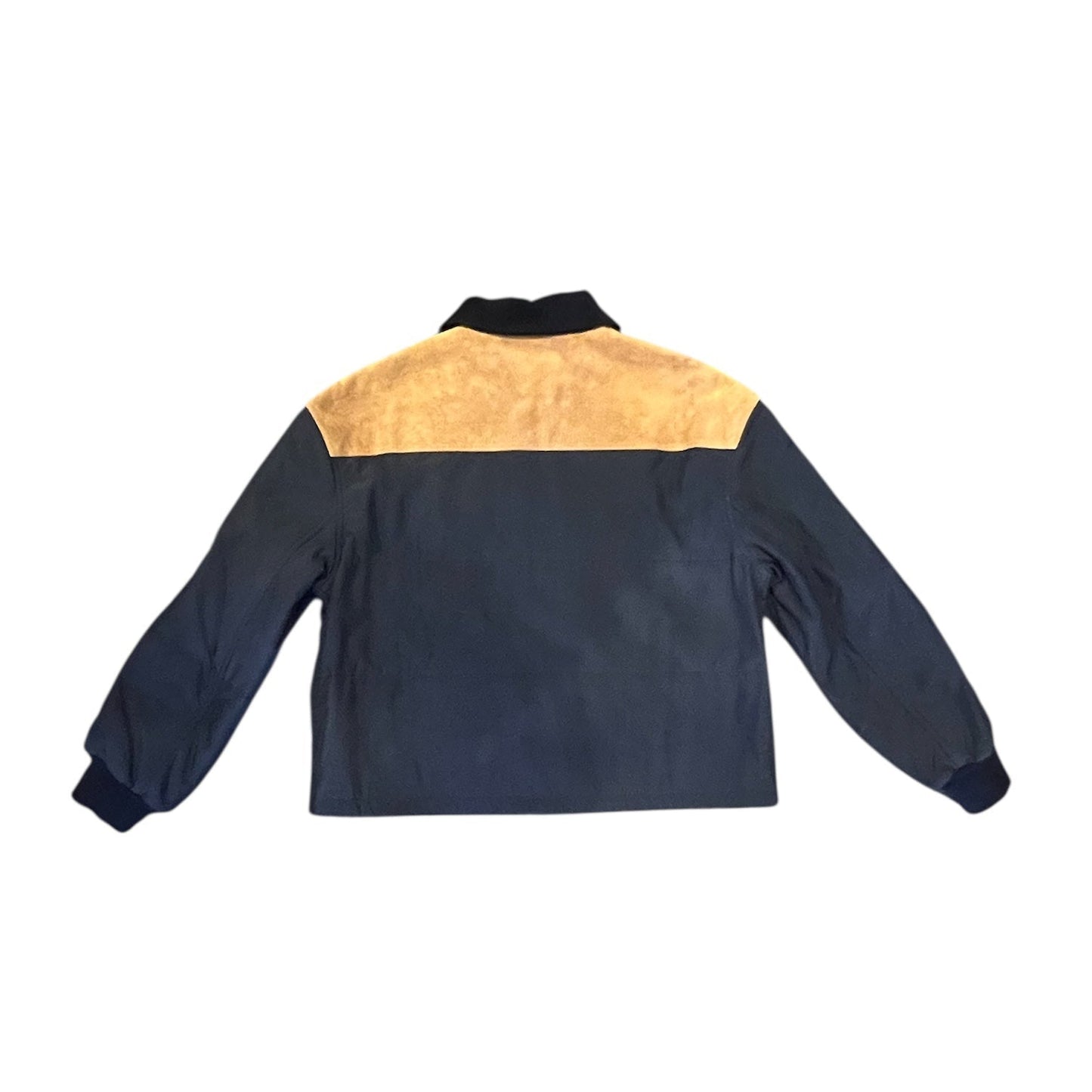 CELINE Triomphe Nylon Hunting Jacket in Navy | Mens 38
