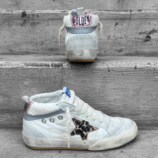 GOLDEN GOOSE Mid Star Leopard Sneakers | 36