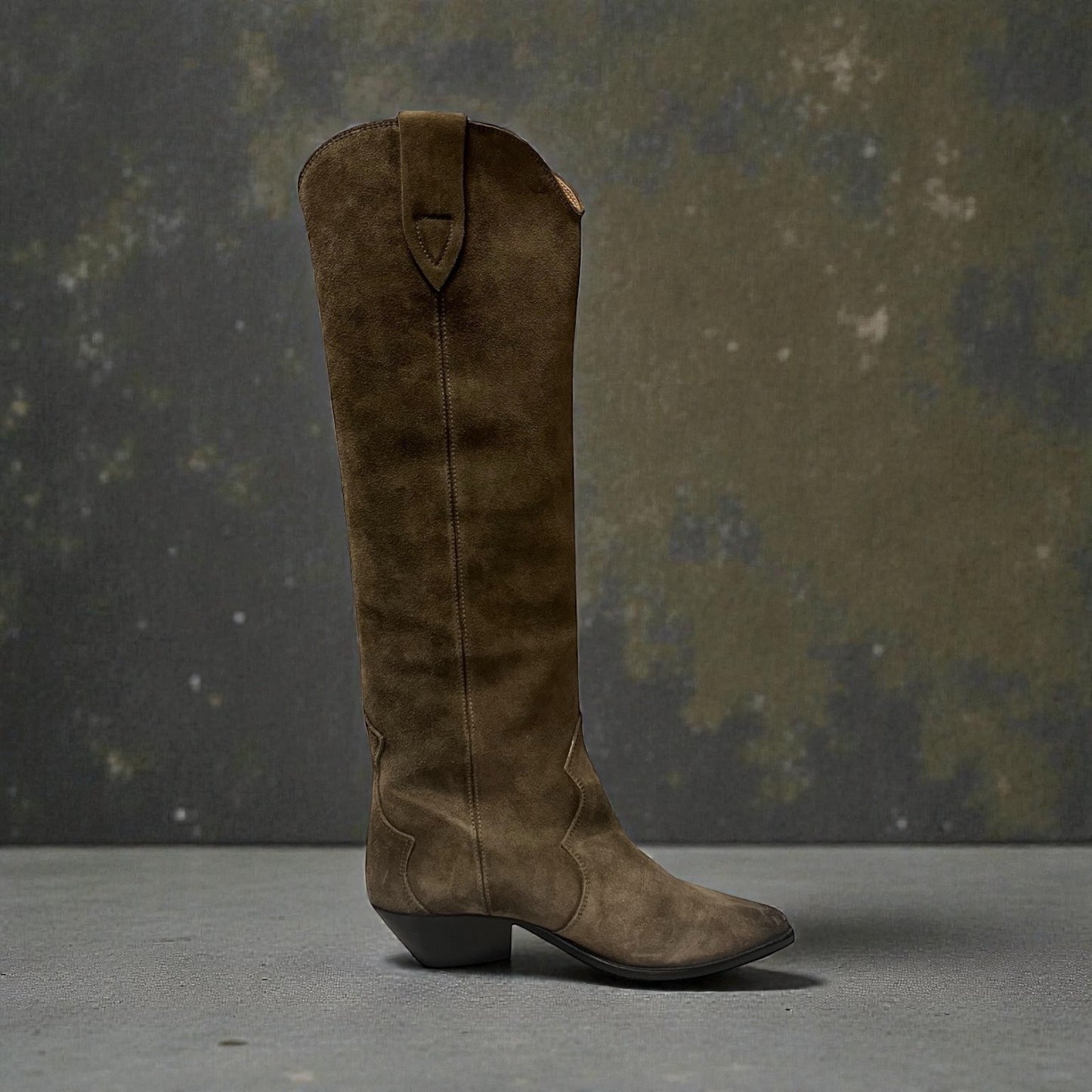 ISABEL MARANT Suede Knee Boots in Taupe | 38