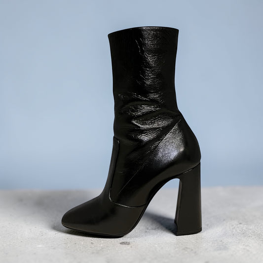 SAINT LAURENT Maddie Hi Gloss Boots | 38