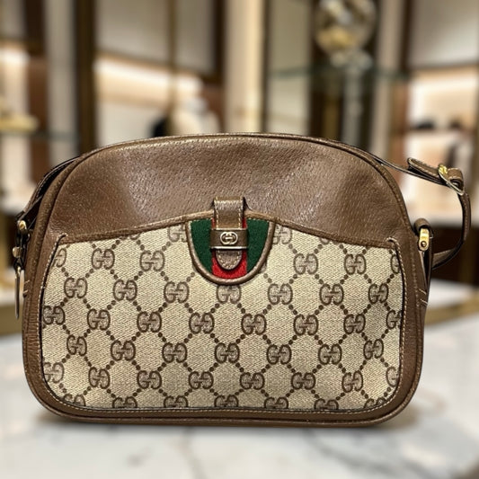 GUCCI GG Camera Crossbody Shoulder Bag | Vintage