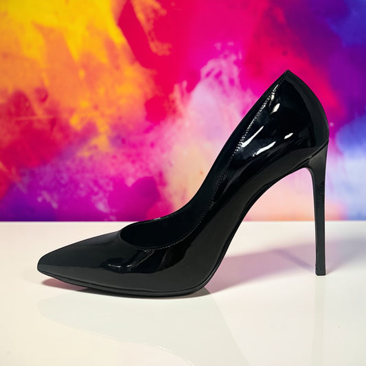 SAINT LAURENT Patent Pump in Black | 38