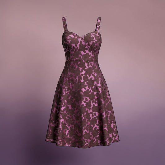 LELA ROSE Floral Damask Dress | 8