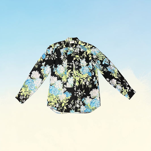 MOSCHINO Floral Tie Neck Blouse |