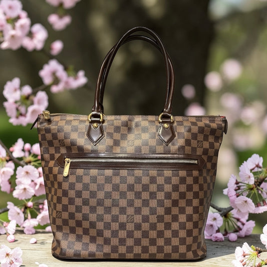 LOUIS VUITTON Saleya Tote in Damier Ebene