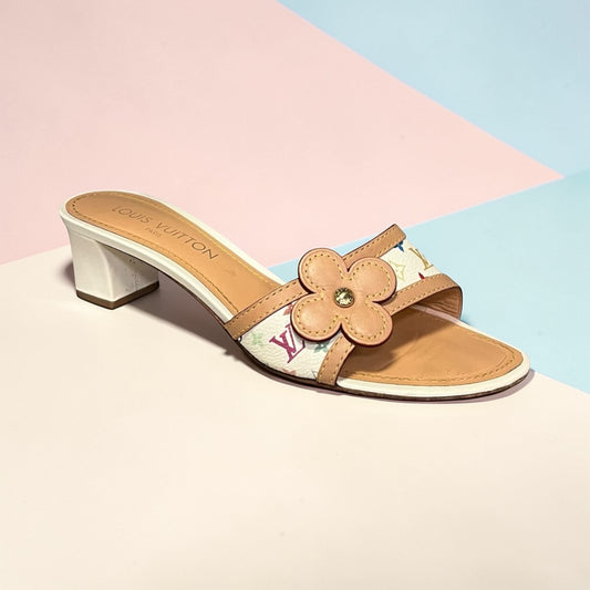 LOUIS VUITTON Murakami Multicolore Blossom Sandals | 37