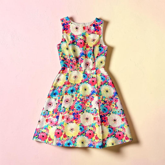 Oscar de la Renta Floral Fit & Flair Dress + Belt | 4