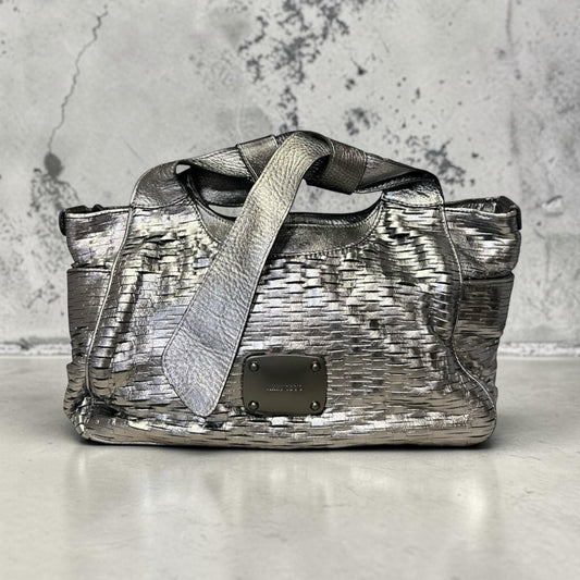 JIMMY CHOO Keeya Tote In Silver