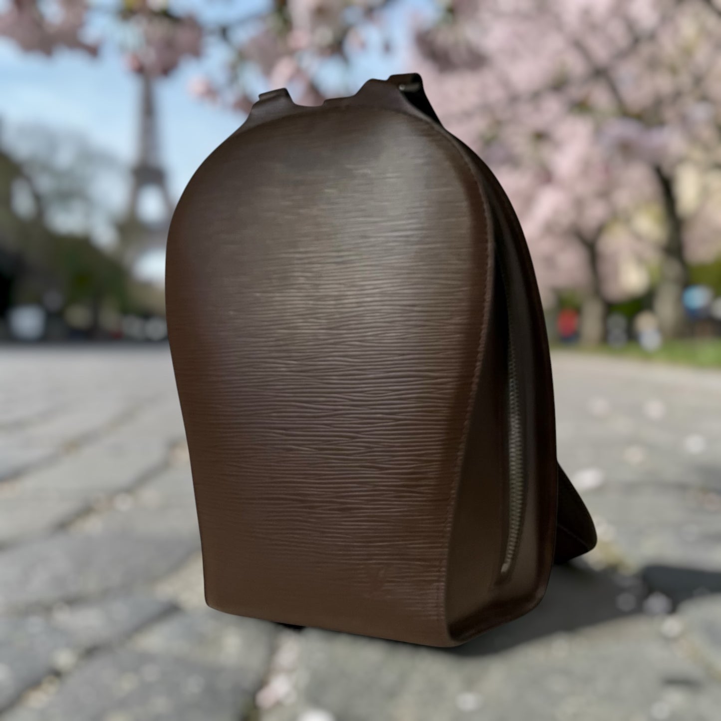 LOUIS VUITTON Epi Mabillon Backpack in Dark Brown
