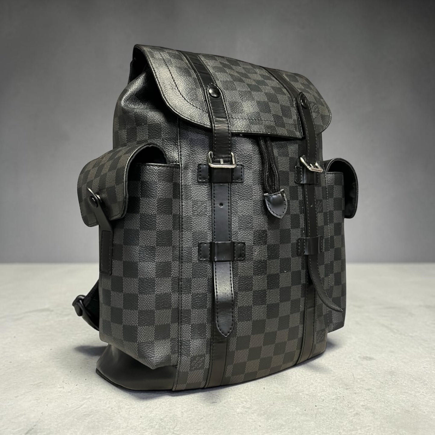 LOUIS VUITTON Christopher Backpack in Damier Graphite