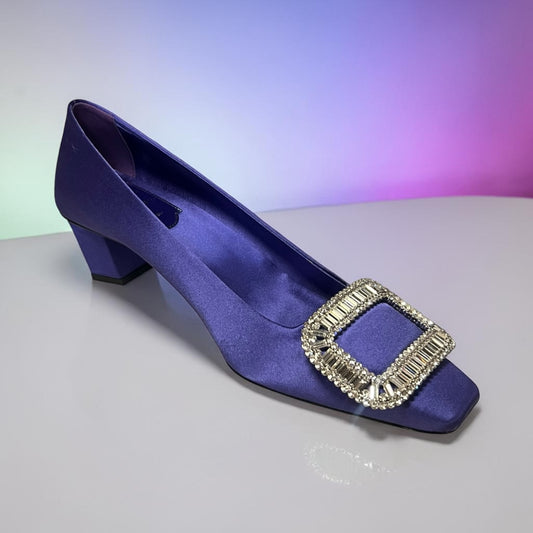 ROGER VIVIER Belle Vivier Strass Pump in Amethyst | 37