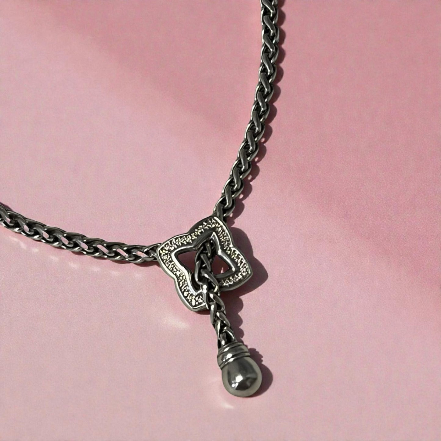 DAVID YURMAN Diamond Quatrefoil Lariat Necklace