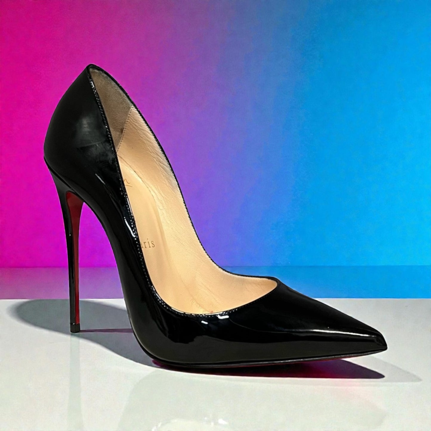 CHRISTIAN LOUBOUTIN So Kate 120 Patent Pumps in Black | 36.5
