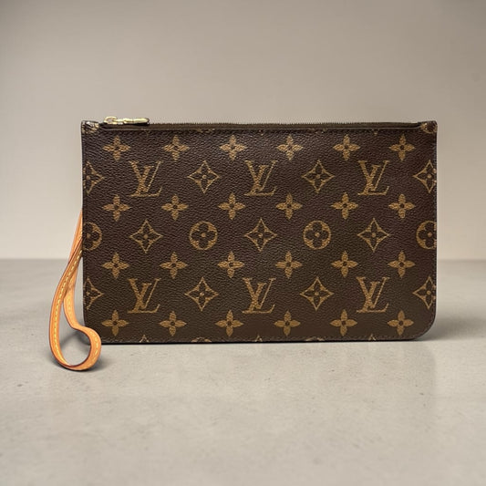 LOUIS VUITTON Neverfull Pochette Wristlet