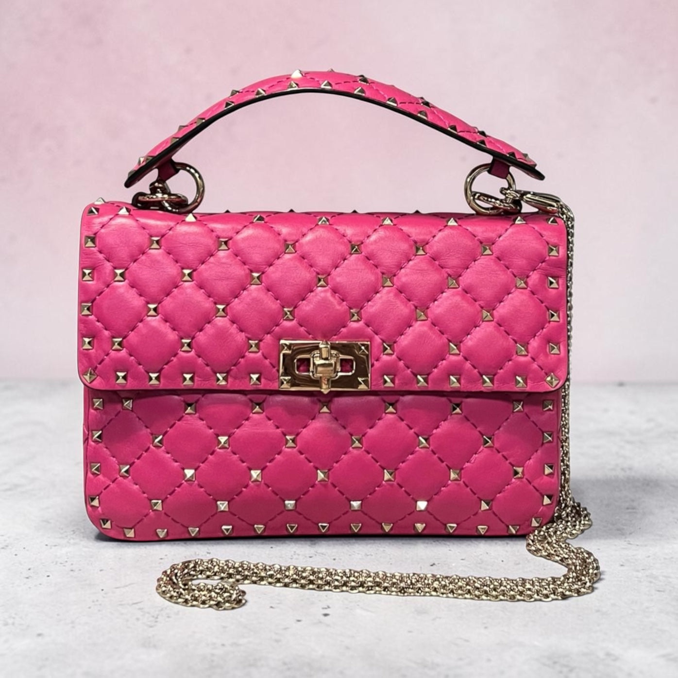 VALENTINO Rockstud Spike Medium Top Handle Crossbody