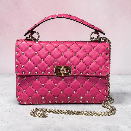 VALENTINO Rockstud Spike Medium Top Handle Crossbody