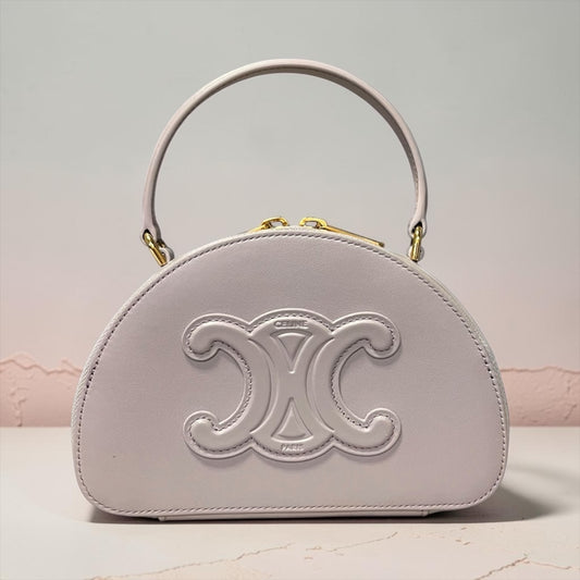 CELINE Triomphe Half moon Top Handle Crossbody in Lavender