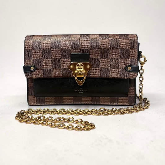 LOUIS VUITTON Vavin WOC in Damier Ebene & Black