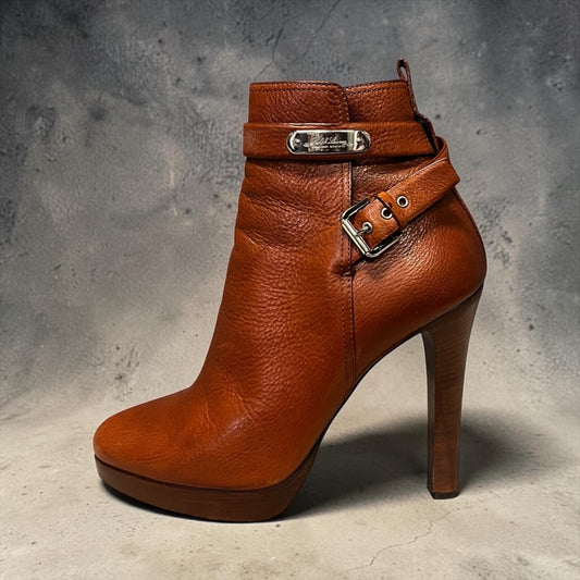 RALPH LAUREN Frances Wrap Booties | 9.5