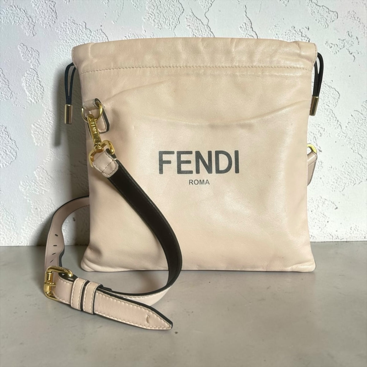 FENDI Drawstring Crossbody Pouch