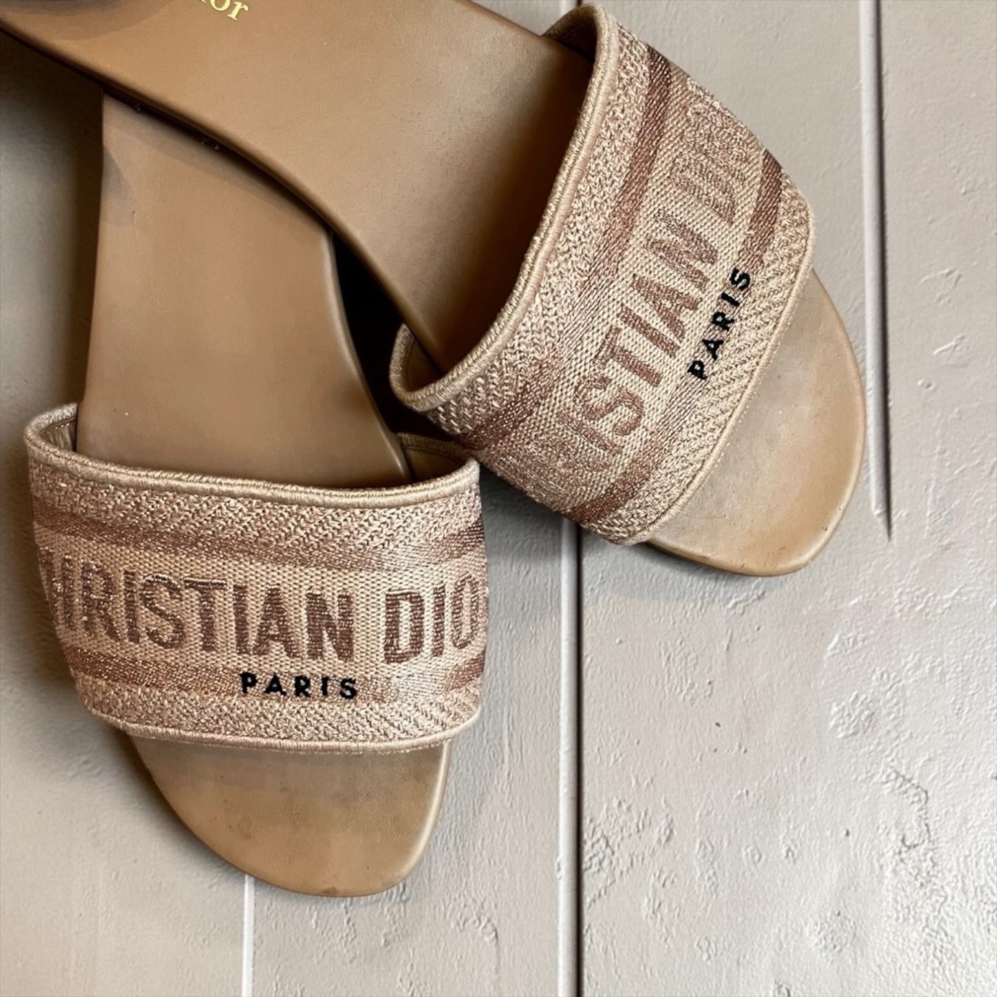 DIOR Dway Slides in Blush | 40