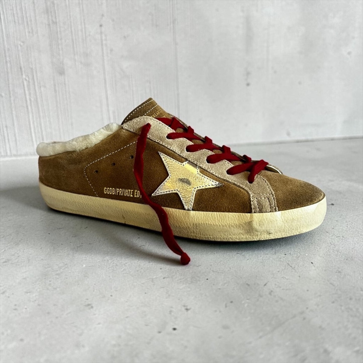 GOLDEN GOOSE Super-Star Sabot Shearling Sneakers | 40