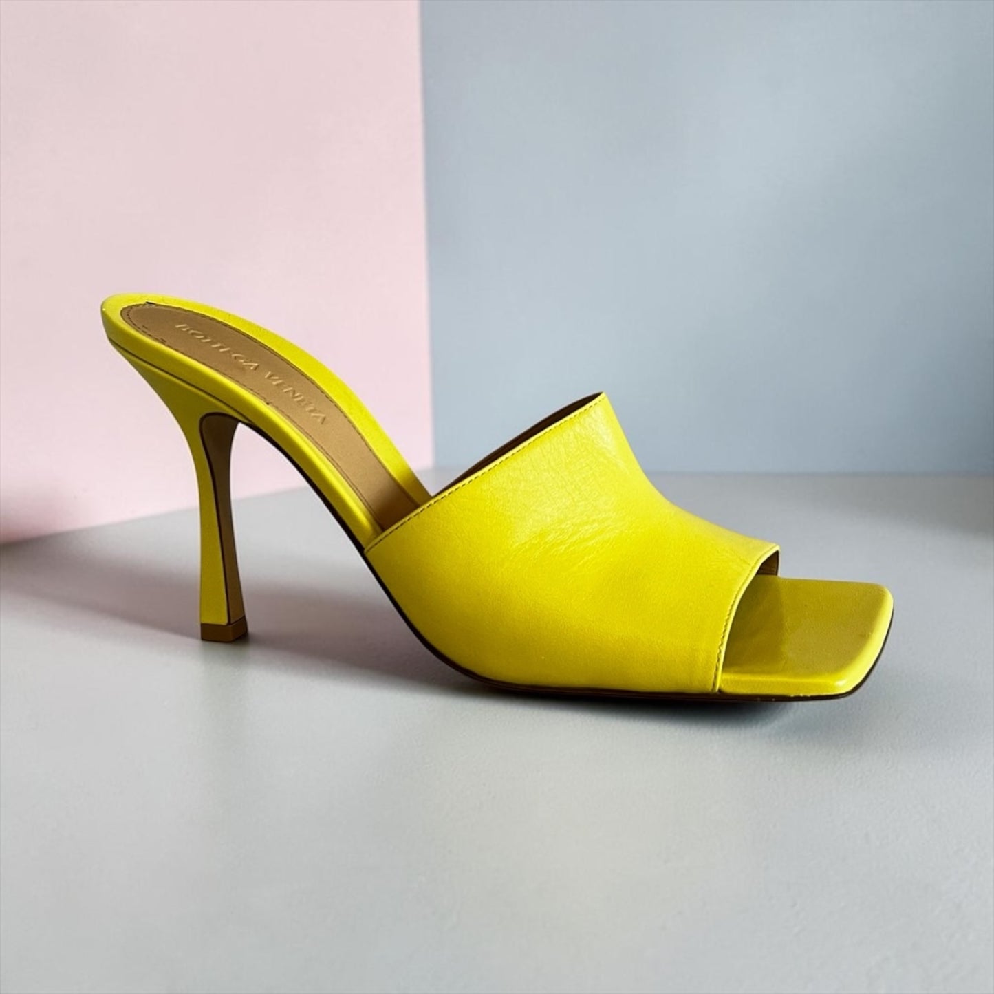 BOTTEGA VENETA Stretch Mules in Citron | 40