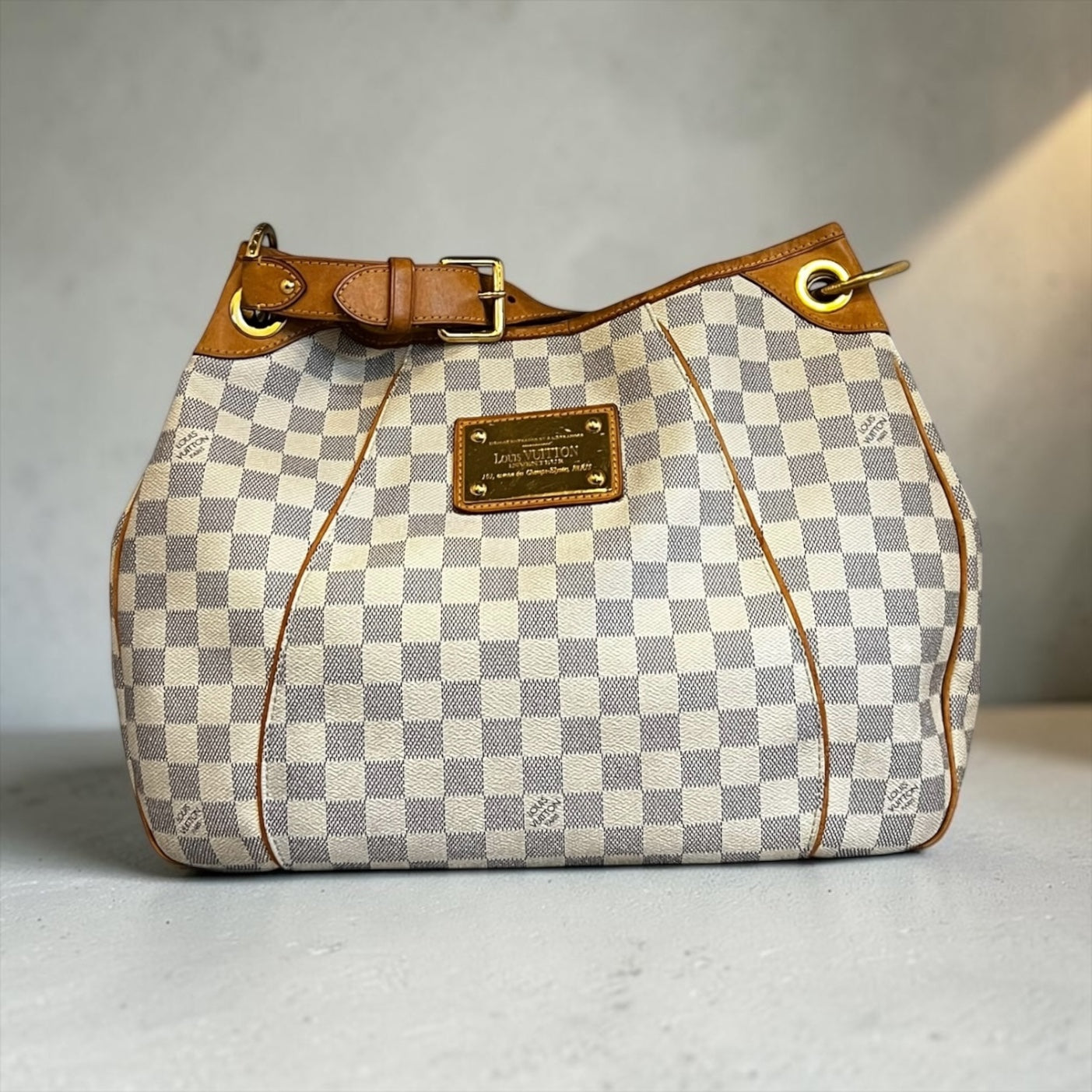 LOUIS VUITTON Galliera PM in Damier Azur