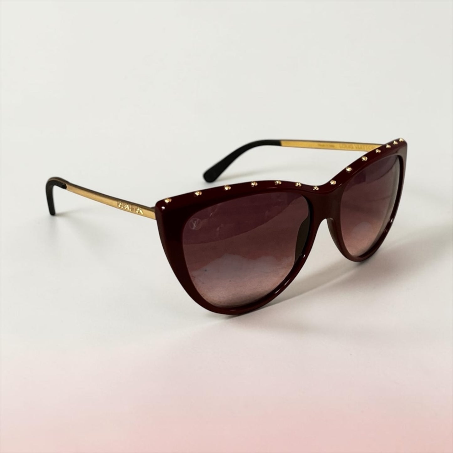 LOUIS VUITTON La Boum Sunglasses in Ruby Red