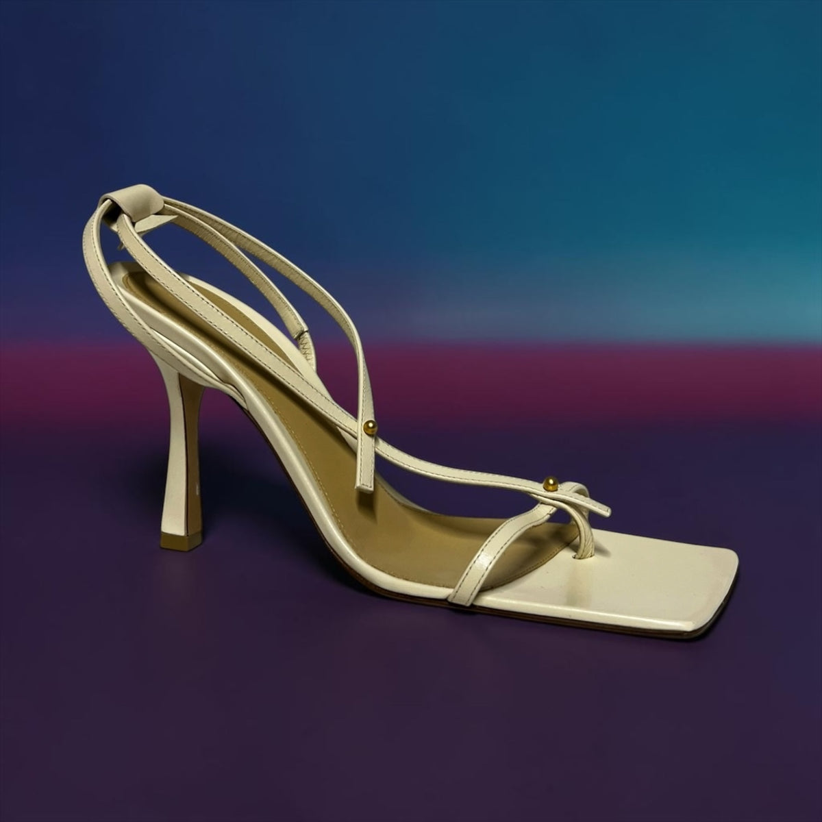 BOTTEGA VENETA Stretch Sandal in Sea Salt | 37.5
