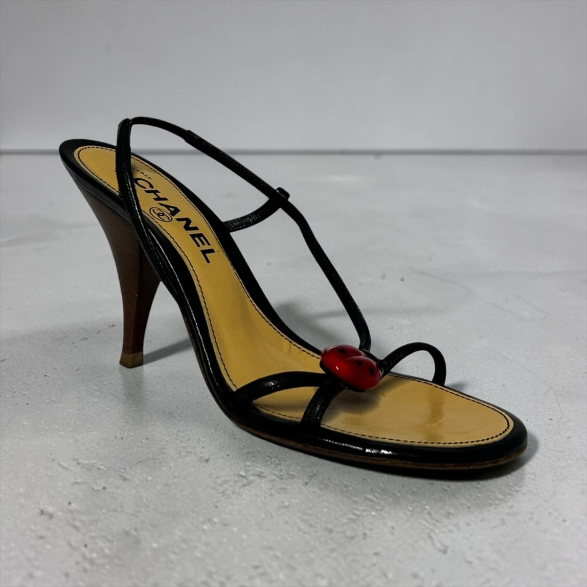 CHANEL Ladybug Slingback Sandals | 36