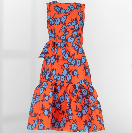 Carolina Herrera Orange Dress – Fall 2019 Lookbook, Size 6