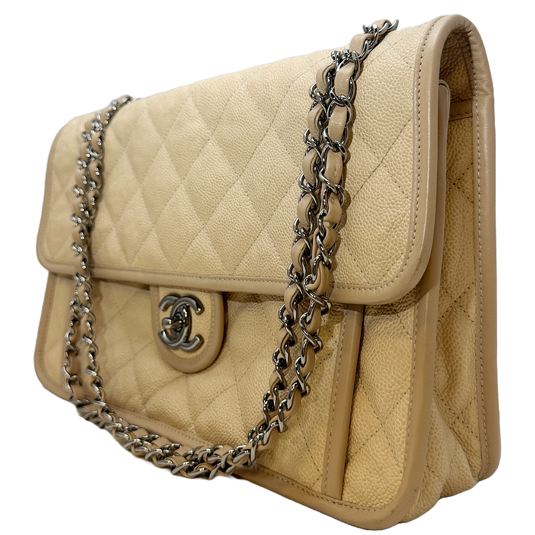 CHANEL French Riviera Large Flap Bag