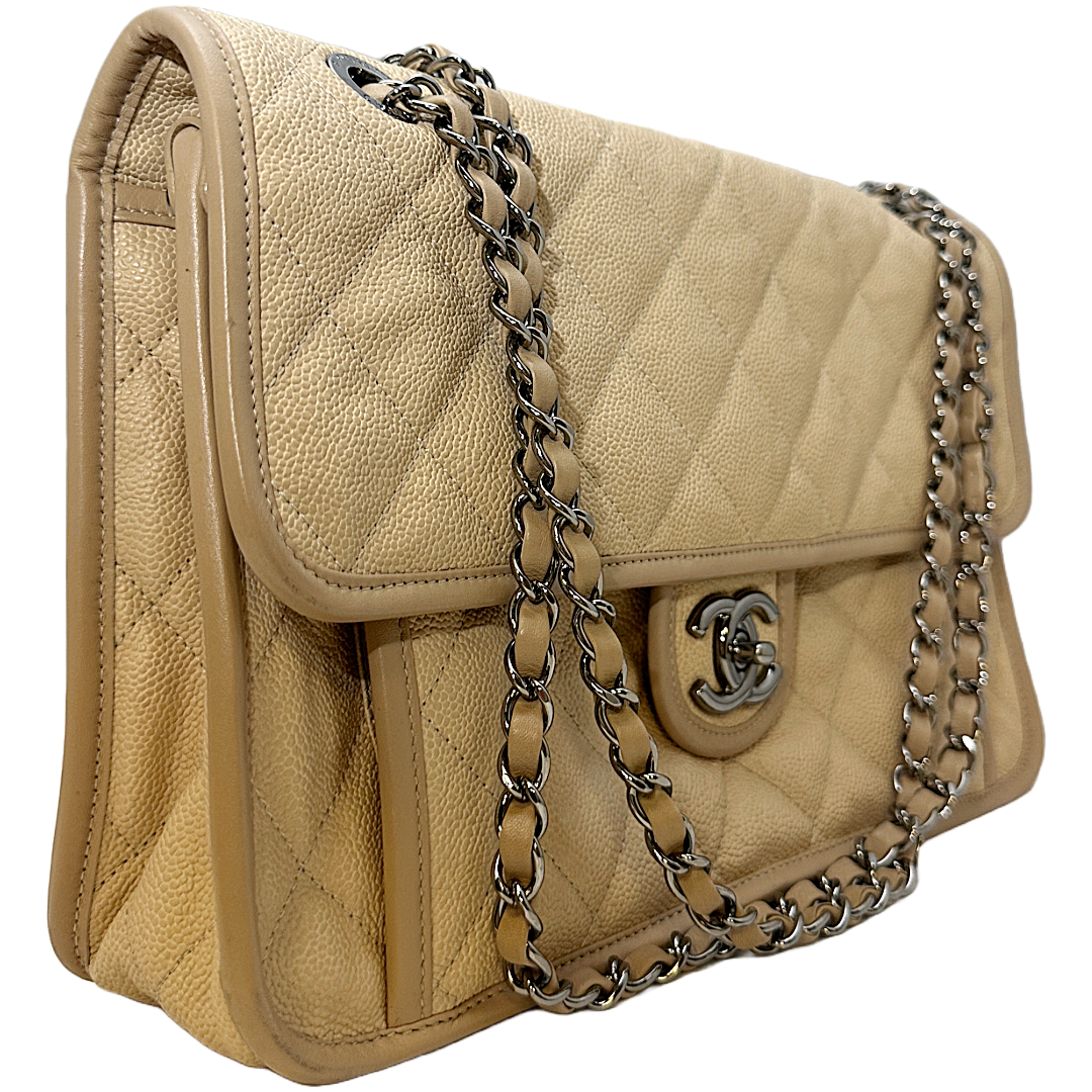 CHANEL French Riviera Large Flap Bag