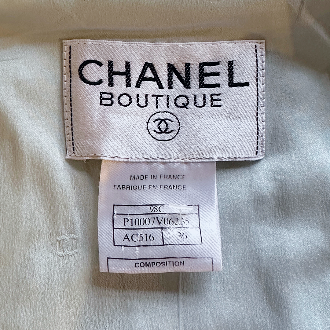 CHANEL Boucle Jacket | 1998 Cruise Collection, Size 36 (US 2-4)