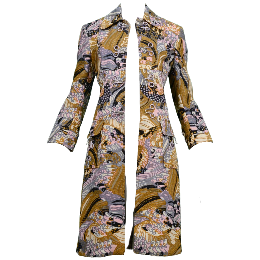 DOLCE & GABBANA Psychedelic Coat | Size 42