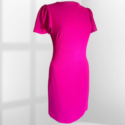 BRANDON MAXWELL Ruffle Sleeve Dress | Size 4