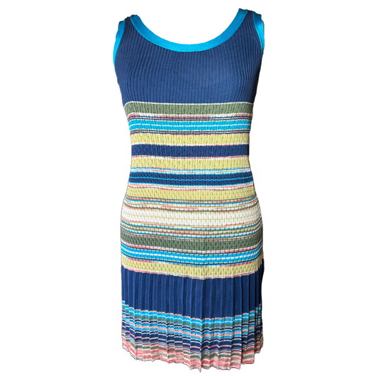 MISSONI Striped Knit Mini Dress | S