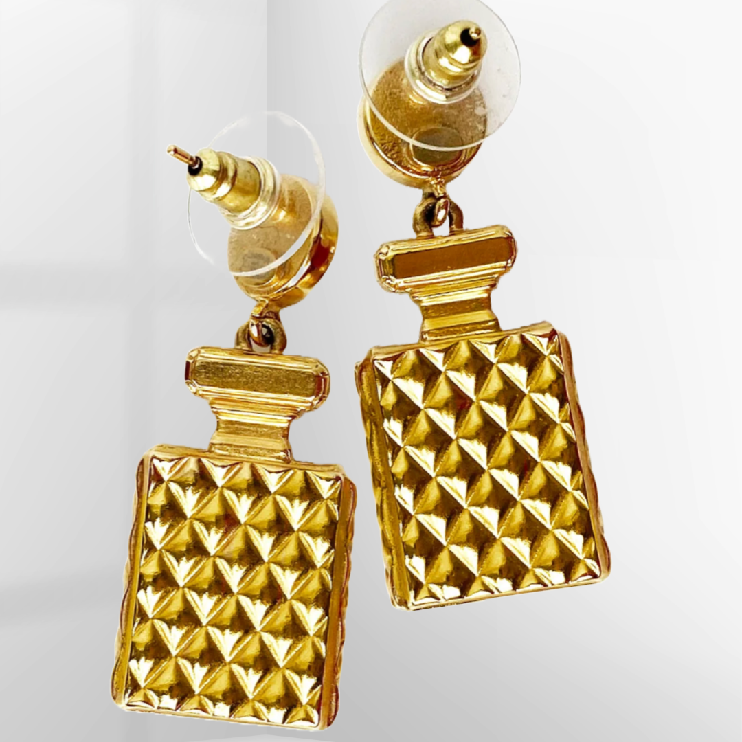 CHANEL Perfume Bottle Earrings