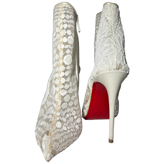 CHRISTIAN LOUBOUTIN Gipsybootie Lace Booties | 36