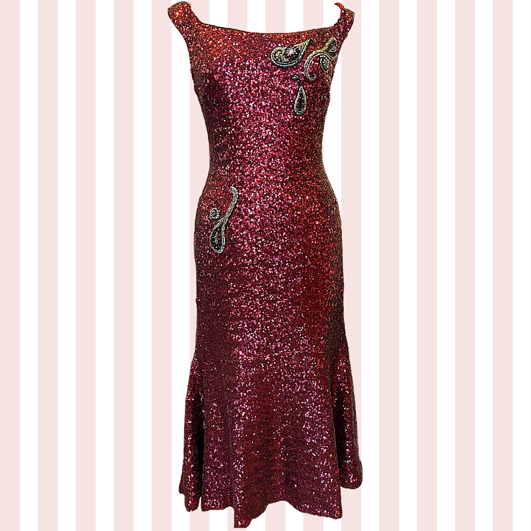 THEIA Glittering Cocktail Dress | Size 12